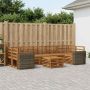 Lauko sofos komplektas 8 pcs Natūrali Kietos akacijos mediena