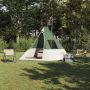 Tipi palapinė su stogu Žalia 383 x 338 x 217 cm tafta