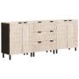 Kabalas 3 pcs Baltos skalbimo apdaila 180 x 33 x 75 cm