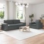 Sofa 2 pcs Tamsiai pilka 182 x 80 x 82 cm audinys