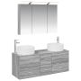 Vonios baldų rinkinys 4 pcs Pilka Sonoma