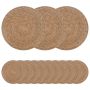 Jūros žolės padėkliukai 50 pcs Natūrali Ø 30 cm 100% Jūros žolė