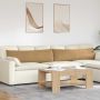 Sofa Pagalvės 2 pcs Ruda 145 x 40 cm Kordūrinis audinys
