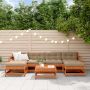 Sodo poilsio komplektas 7 pcs Vaško Ruda Tvirtas pušies medis