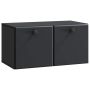 Sieninė TV spintelė Juoda 59,5 x 31 x 30 cm Apdirbta mediena