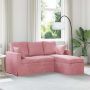 Sofa Rožinė 198 x 134 x 80 cm Aksomas