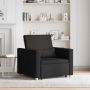 Ištraukiamas sofa-lova vienvietis Juoda 90 x 165 x 87 cm
