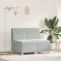 Modulinis sofa vienetas be rankų 2 pcs Šviesiai pilka
