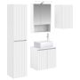 Vonios spintos komplektas 5 pcs Balta 50 x 14,5 x 70 cm