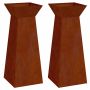 Stulpinis sodinukas 2 pcs Sidabro 40 x 40 x 100 cm