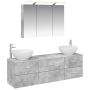 Vonios baldų rinkinys 4 pcs Betono pilka