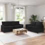Sofos komplektas 2 pcs Juoda Aksomas