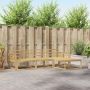 Lauko sofos komplektas 4 pcs Balta 249,5 x 162,5 x 73 cm