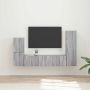 TV spintelių komplektas 4 pcs Pilkas Sonoma Apdirbta mediena