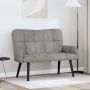Dviejų vietų sofa Šviesiai pilka 115 x 61 x 87 cm Aksomas