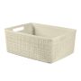 Daiktadėžė CURVER JUTE, 5 l, kreminė, 27×20×11 cm