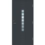 Lauko durys "Andre 7R", 21x9 dešininės, pilkos (RAL7016)