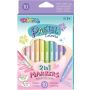 Pasteliniai dvipusiai flomasteriai 10 spalvų 80875PTR
