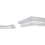 Lubų apdailos juostelės LUX E-25A, baltos, 200x6,5x6,5 cm