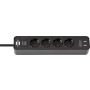 Buitinis ilgintuvas BRENNENSTUHL ECOLOR, 4 vt, 2USB, 1,4 m