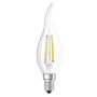 LED lempa Osram Filamentinė, BA35, 4W, E14, 2700K, 470lm