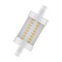 LED lemputė Osram, R7S, 78mm, 7W, 2700K, 806lm, skaidri