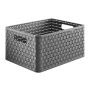 Daiktadėžė ROTHO, 18 l, pilka, 36,8×27,8×19,1 cm