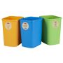 Rūšiavimo šiukšliadėžių rinkinys ECO FRIENDLY, 3 × 25 l