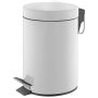 Šiukšliadėžė su pedalu, T-Y0103M, 3 l, balta, OKKO
