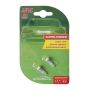 AutoDuals  LED T5 1SMD Light Bulb White 2pcs