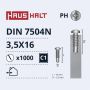 Savisriegiai, DIN7504N, 3,5×16 mm, 1000 vnt.