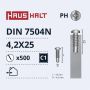 Savisriegiai, DIN7504N, 4,2×25 mm, 500 vnt.