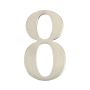 Durų numeris „8“, nerūdijantis plienas, 62 mm
