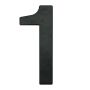 Numeris "1", matinės juodos spalvos, 145 mm