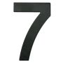 Numeris "7", matinės juodos spalvos, 145 mm