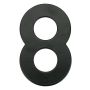 Numeris "8", matinės juodos spalvos, 145 mm