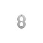 Numeris "8", nerūdijančio plieno, 145 mm