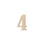 Numeris "4", žalvarinis, 145 mm