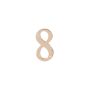 Numeris "8", žalvarinis, 145 mm