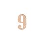 Numeris "9", žalvarinis, 145 mm