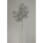 Dirbtinis augalas Christmas Touch HY20365, sidabro, 700 mm