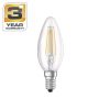 Lemputė STANDART LED, B35, E14, 4.3W, 470lm, 2700K, skaidri