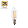 Lemputė STANDART LED, B35, E14, 2W, 250lm, 2700K, skaidri