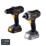 Įrankių komplektas GRUNDER CD-L1218+CW-L1218E, 18 V, 2 Ah