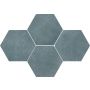 Akmens masės plytelės Stark Pure Grey Hexag, 28.3x40.8cm