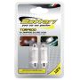 Lemtupės 4 baltų LED Torpedo, 2 vnt
