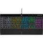 Klaviatūra Corsair K55 RGB PRO EN, juoda