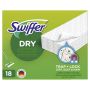 Sausų grindų šluosčių Swiffer papildymas, 18 vnt.