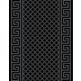 Kiliminis takas Alfa, juodas/pilkas 110 cm