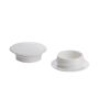 Dangteliai HAUSHALT D14/S1, 14 mm, balta, 100 vnt.